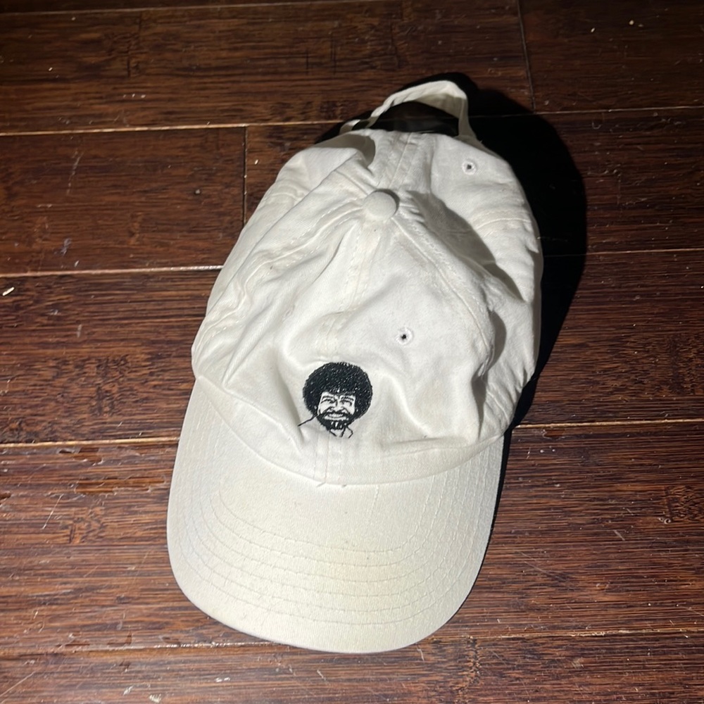 White Bob Ross Kids Hat 🎨